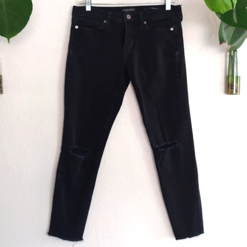 Banana Republic distressed skinny jeans